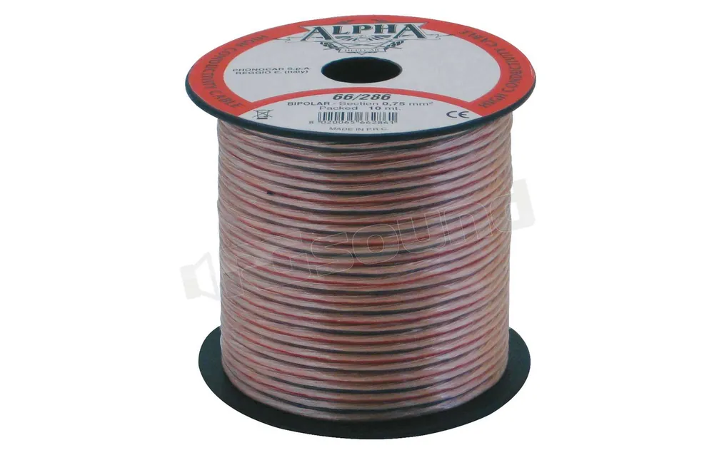 Phonocar 66286 cavo bipolare 2x0,75 lunghezza 10m Cablaggi e accesso