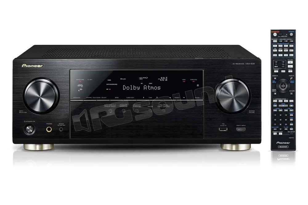 Pioneer VSX-930-K sintoamplificatore 4K 7 canali WiFi Dual Band e Blue