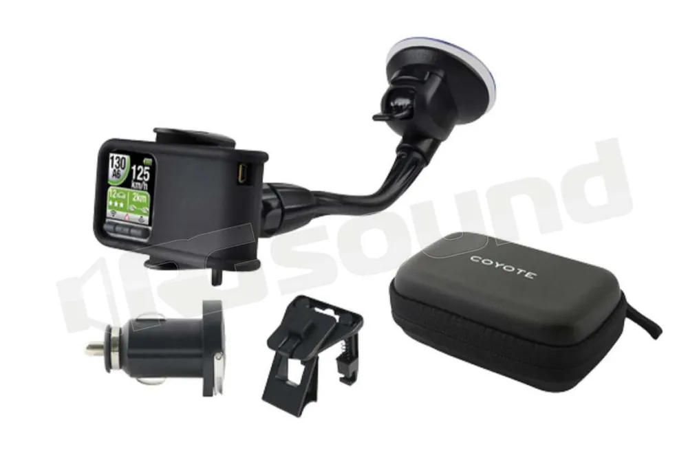 COYOTE MCPPACK kit completo di supporto e ricarica auto Dash Cam e a