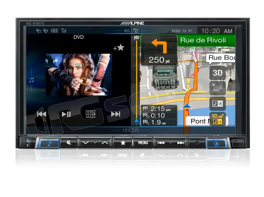 Alpine INE-W997D mechaless 7‘‘ con Bluetooth, navigazione, DAB+, USB e