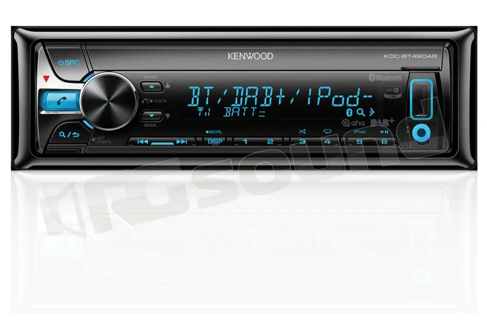Kenwood KDC-BT49DAB con Bluetooth e DAB+ Autoradio 1 din e 2 din Car