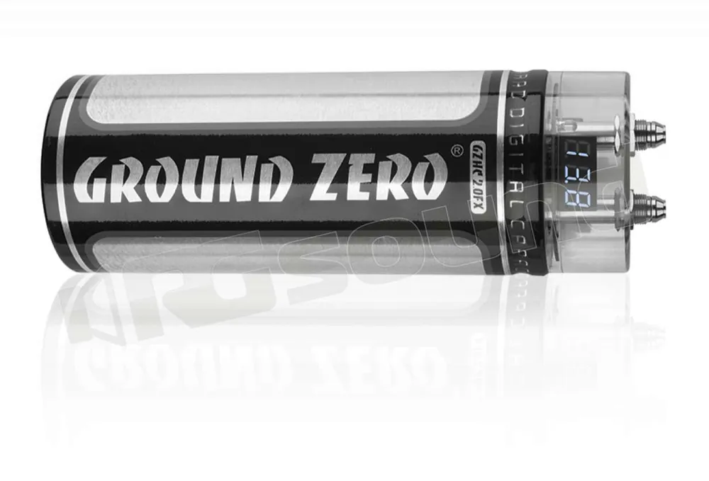 Ground Zero GZHC 2.0F condensatore 2 Farad Cablaggi e accessori - Co