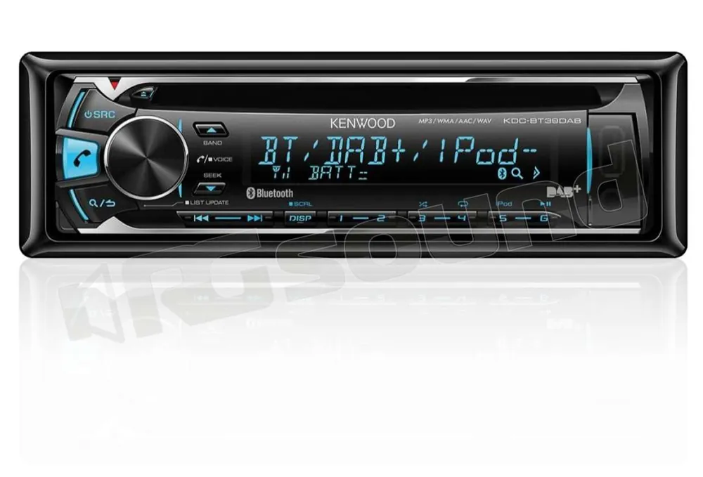 Kenwood KDC-BT39DAB con Bluetooth e DAB+, controllo vocale Siri Auto