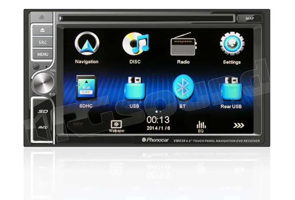Phonocar VM039 stazione multimediale con Bluetooth e modulo GPS integr