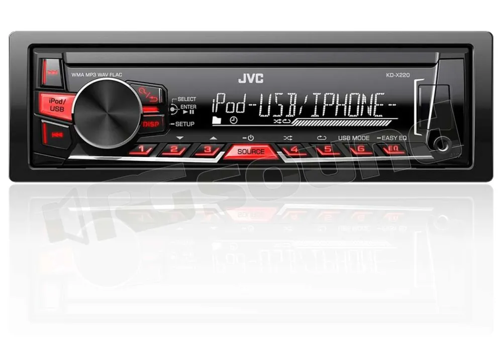 JVC KD-X220 USB e AUX frontali Autoradio 1 din e 2 din Car stereo -