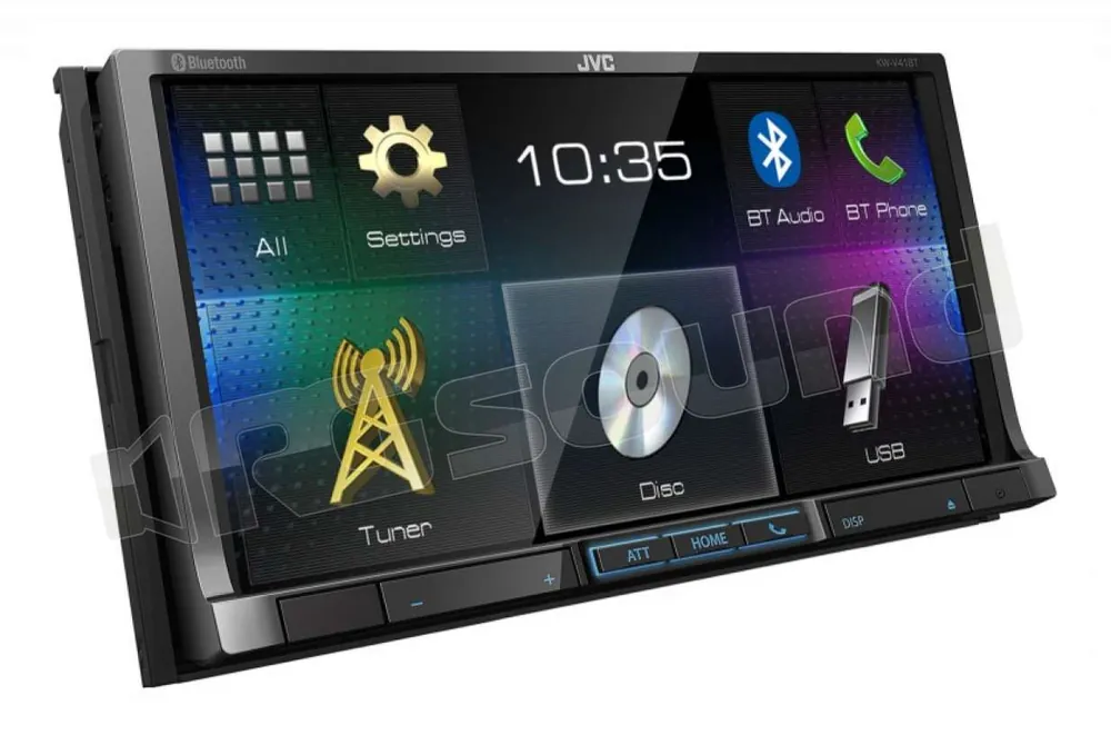 JVC KW-V41BTE - Bluetooth e controllo vocale Siri Monitor auto 1 e 2