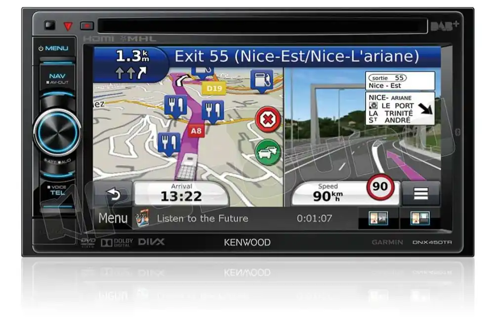 Kenwood DNX450TR con Bluetooth, DAB+ e controllo vocale Siri - per tru