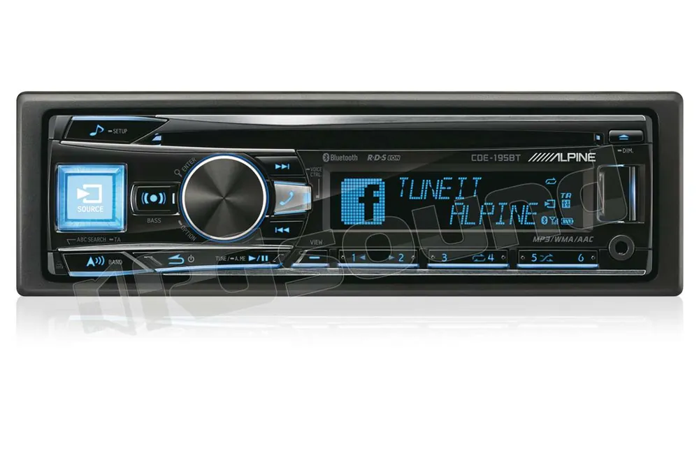 Alpine CDE-195BT Siri - processore audio - nuovo sintonizzatore Auto