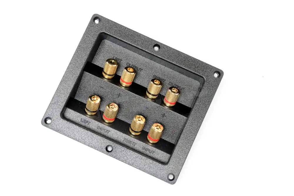 AZ Audiocomp AT-80G vaschetta 8 contatti Bi-Wiring Componentistica p