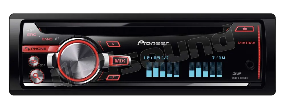 Pioneer DEH-X8600BT Autoradio 1 din e 2 din Car stereo - Autoradio