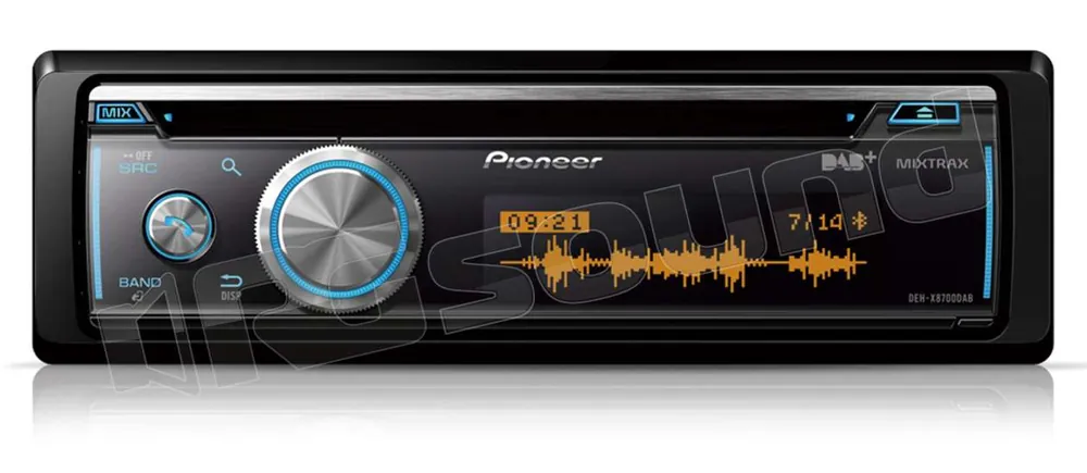 Pioneer DEH-X8700DAB CD USB Bluetooth DAB+ Autoradio 1 din e 2 din C