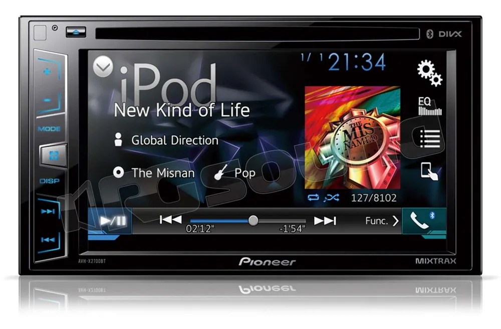Pioneer AVH-X2700BT Bluetooth USB Mirrorlink App Radio e Android Mon