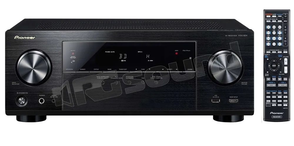 Pioneer VSX-824-K Sintoamplificatore AV con doppia uscita subwoofer -