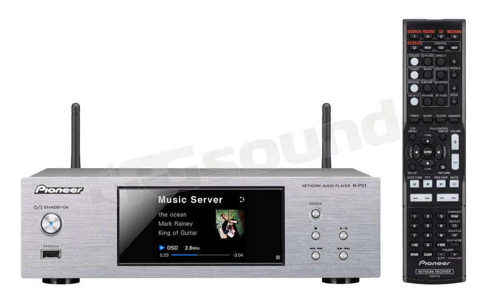 Pioneer N-P01-S Lettore audio Wi-Fi - colore argento Diffusori Home