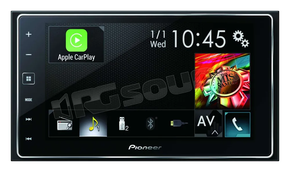 Pioneer SPH-DA120 CarPlay MirrorLink Android Monitor auto 1 e 2 Din