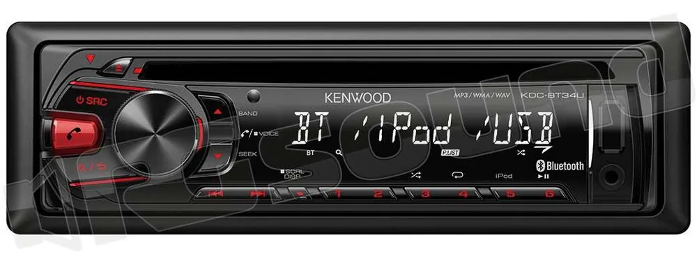 Kenwood KDC-BT34U Sintolettore CD, USB con Bluetooth integrato e contr