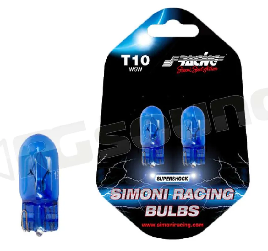 Simoni Racing T10/H Half Blue alogene Illuminazione - Lampadine alog