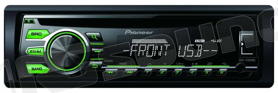 Pioneer DEH-1700UBG Autoradio 1 din e 2 din Car stereo - Autoradio