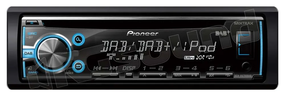 Pioneer DEH-X6700DAB CD USB Aux-in DAB+ con antenna DAB omaggio Auto