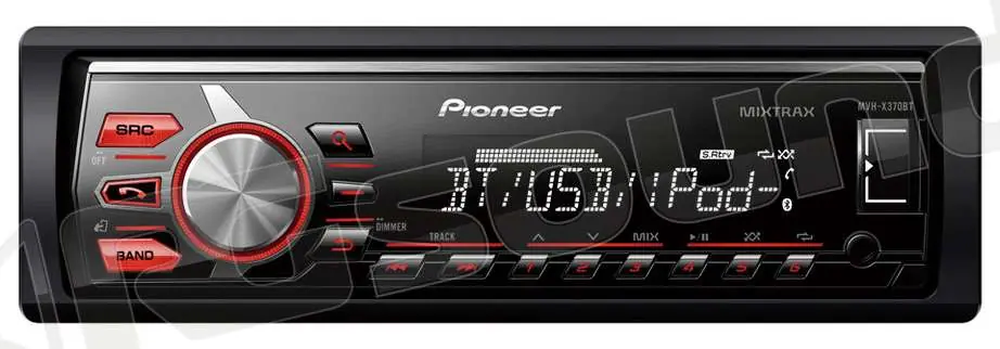 Pioneer MVH-X370BT made for iPhone, Android, USB, Bluetooth Autoradi