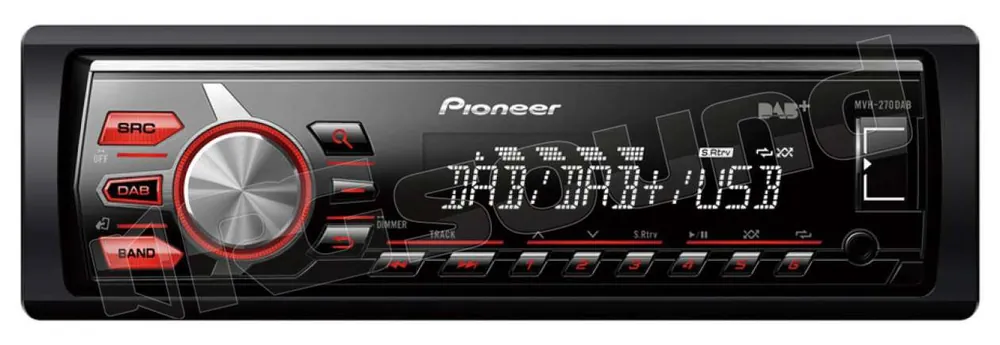 Pioneer MVH-270DAB USB Aux-in DAB+ made for iPhone/iPod Autoradio 1