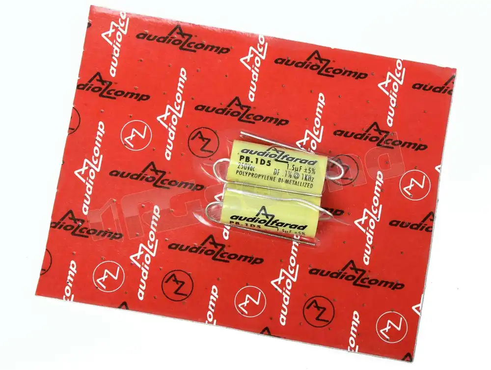 AZ Audiocomp PB.1D5-2 condensatori 1,5 microfarad polipropilene 2pz