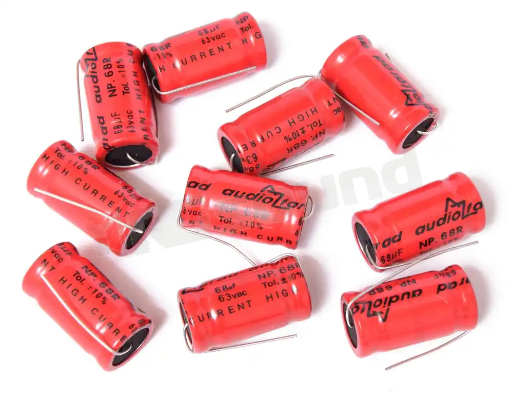 AZ Audiocomp NP.68R condensatori 68 microfarad non polarizzati 10pz