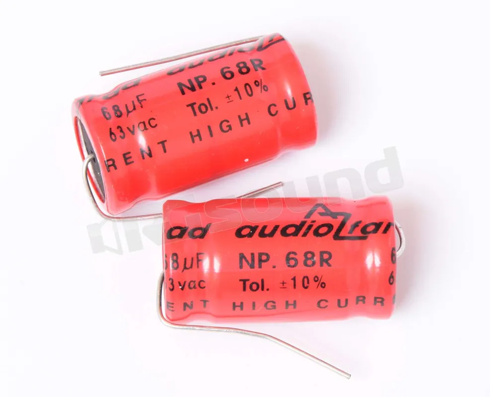 AZ Audiocomp NP.68R-2 condensatori 68 microfarad non polarizzati 2pz