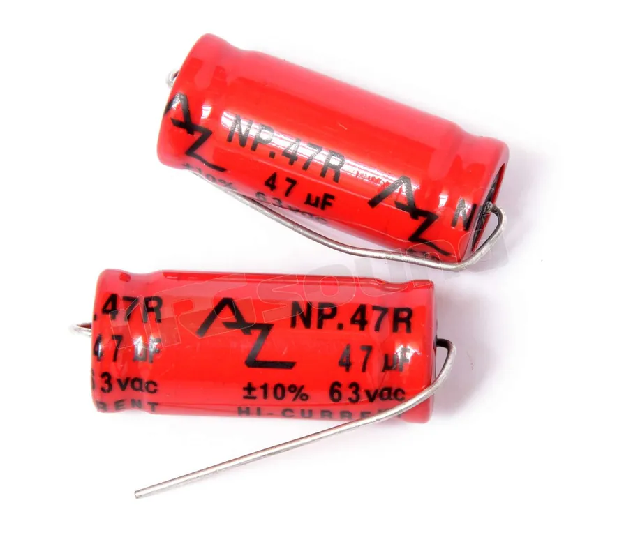AZ Audiocomp NP.47R-2 condensatori 47 microfarad non polarizzati 2pz