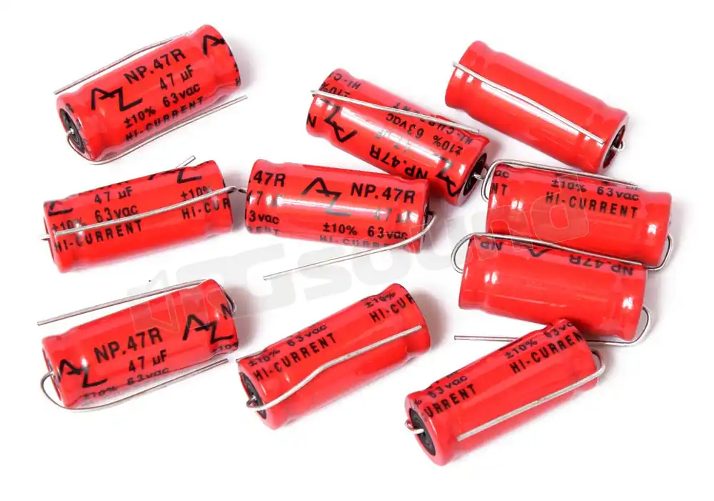 AZ Audiocomp NP.47R condensatori 47 microfarad non polarizzati 10pz
