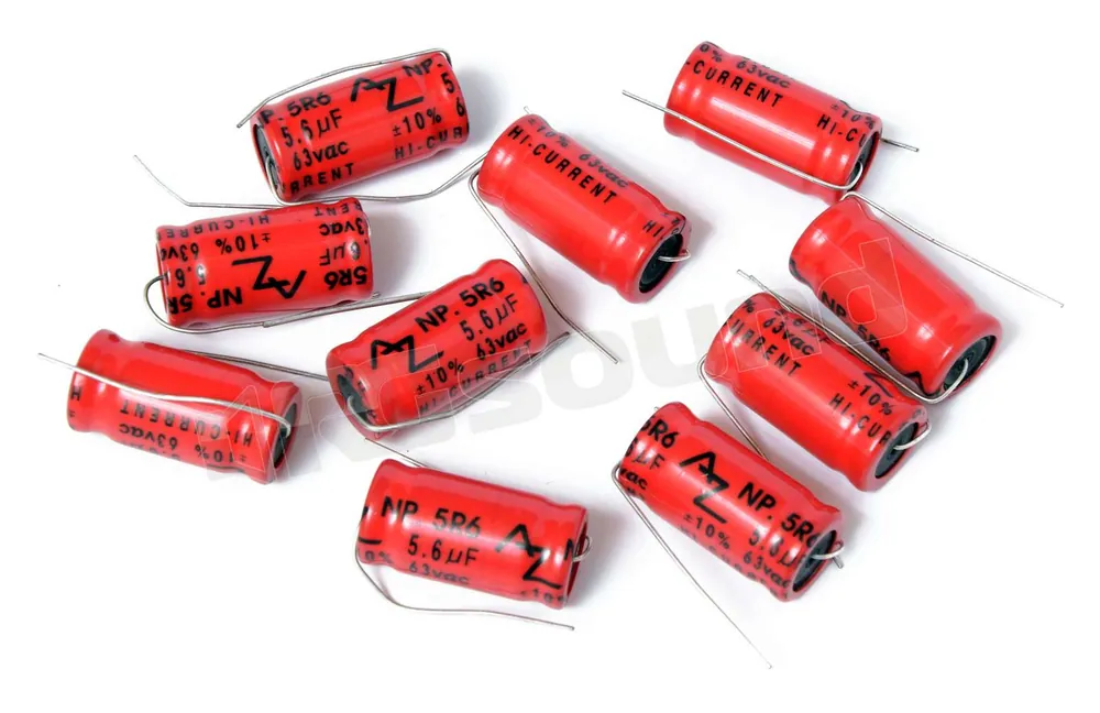 AZ Audiocomp NP.5R6 condensatori 5,6 microfarad non polarizzati 10pz
