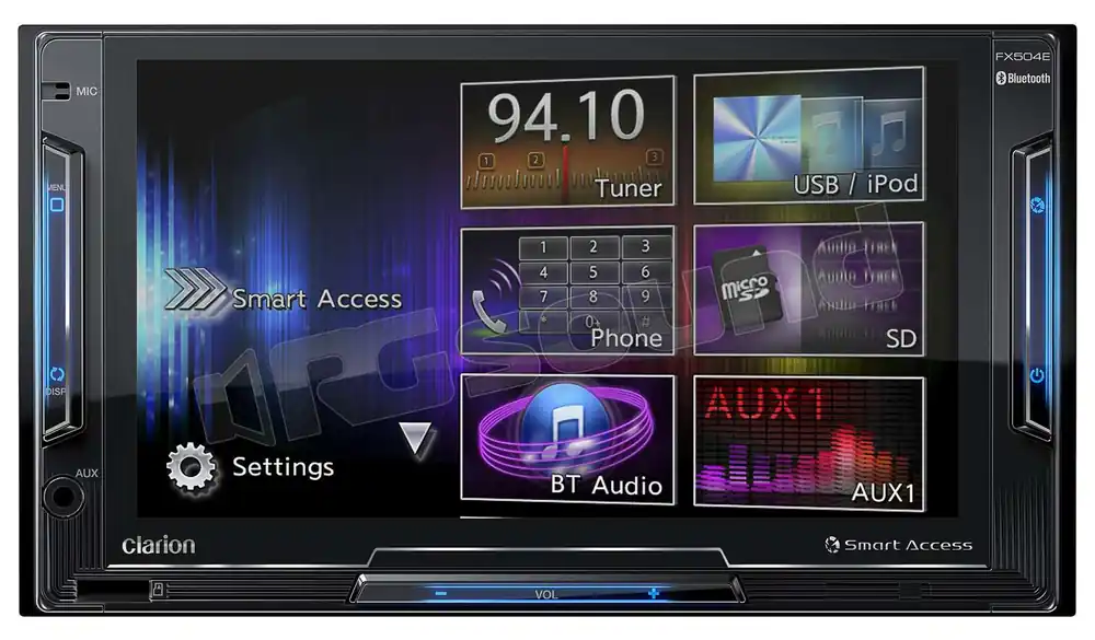 Clarion FX504E Monitor auto 1 e 2 Din Car multimedia - Monitor auto