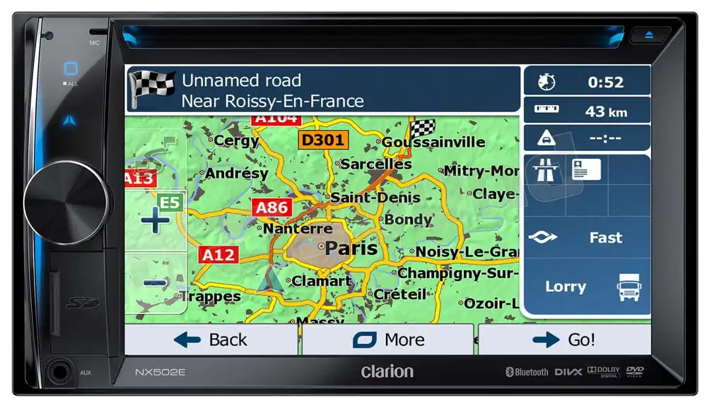 Clarion NX502ETRK Monitor auto 1 e 2 Din Car multimedia - Monitor a