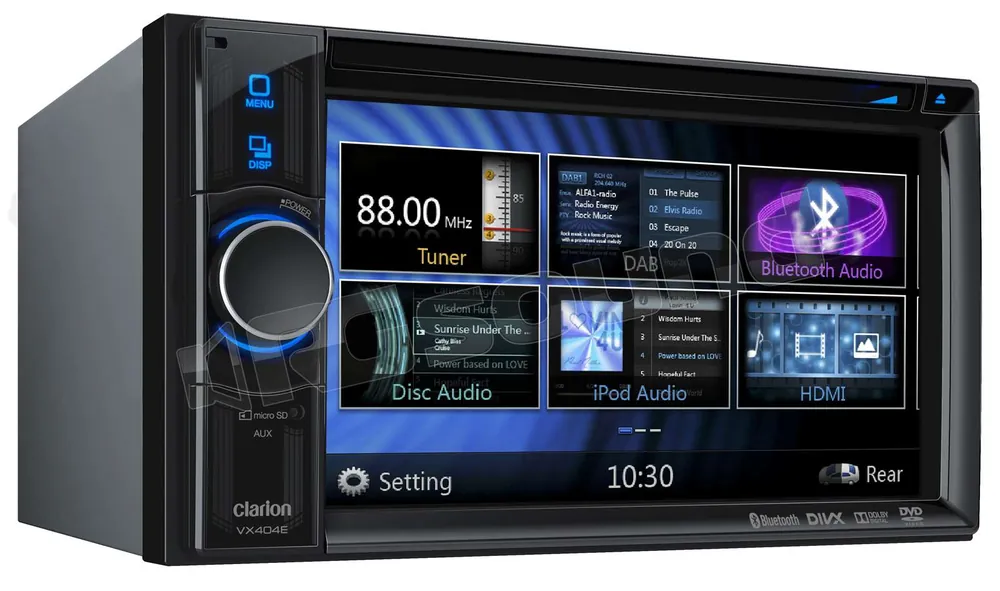 Clarion VX404E Monitor auto 1 e 2 Din Car multimedia - Monitor auto