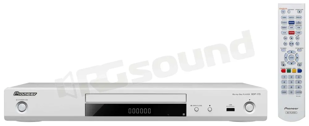 Pioneer BDP-170-W Lettore Blu-ray Wi-Fi colore bianco Diffusori Home