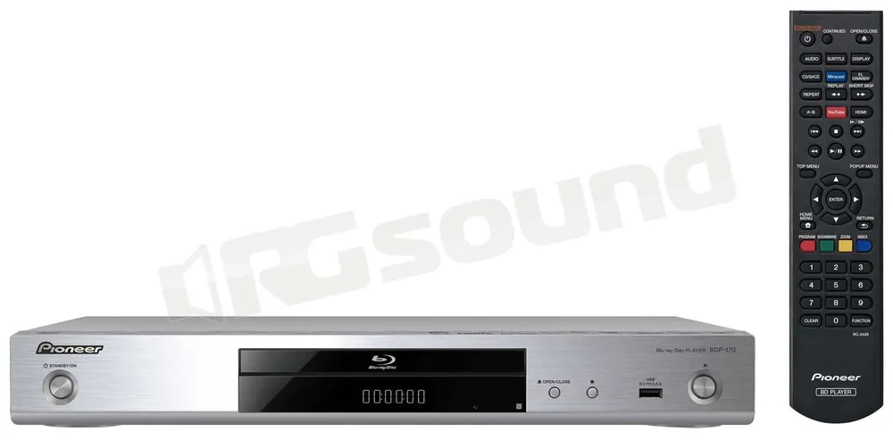 Pioneer BDP-170-S Lettore Blu-ray Wi-Fi colore argento Diffusori Hom