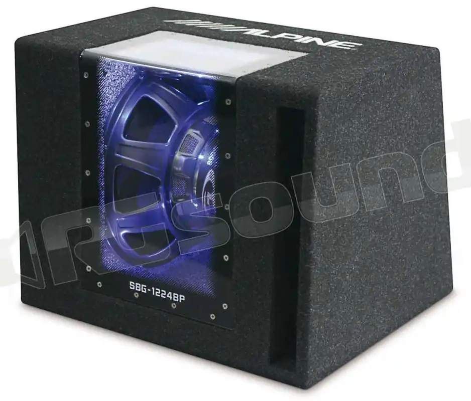 Alpine SBG-1224BP 2 ohm 800W max Subwoofer - Subwoofer in cassa