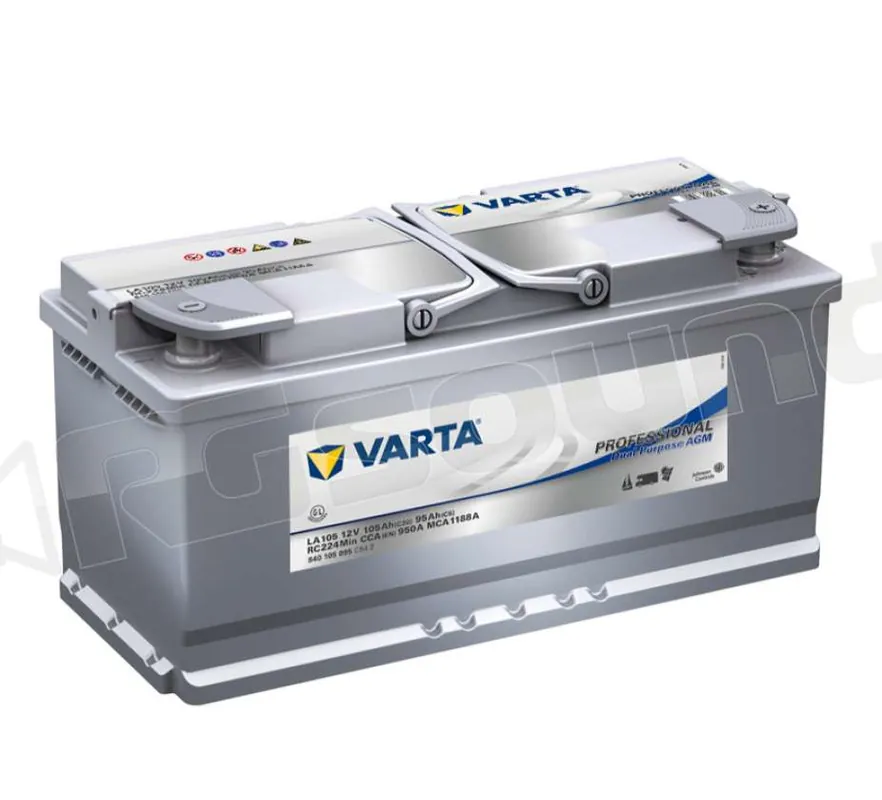 Varta LA105 Start-Stop e uso misto AGM 840105095 Batterie per avviam
