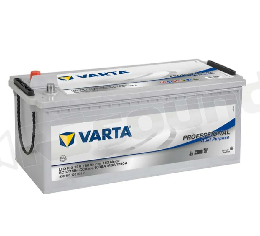 Varta LFD 180 930180100B912 Professional Dual Purpose 930 180 100 Ba
