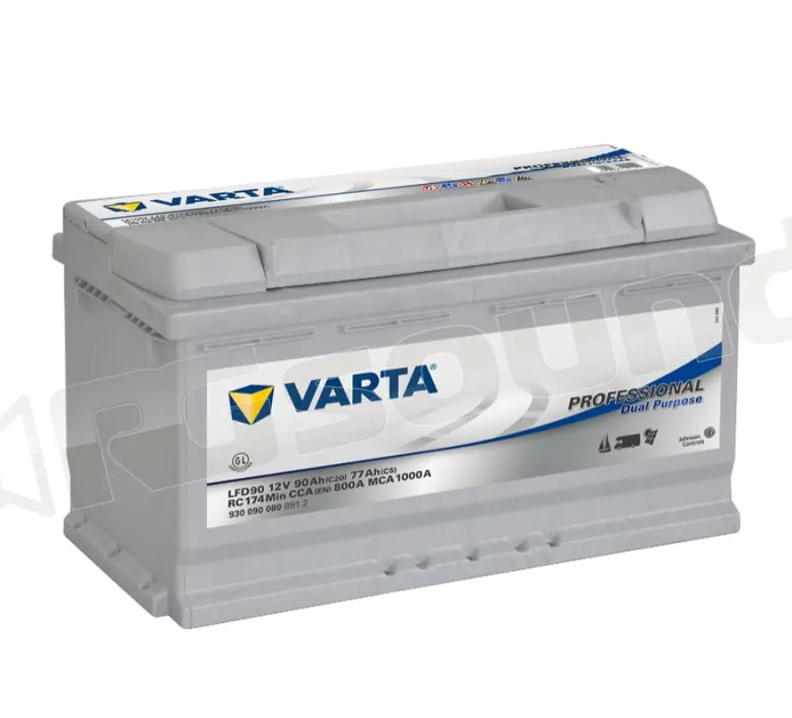 Varta LFD 90 930090080B912 Professional Dual Purpose 930 090 080 Bat