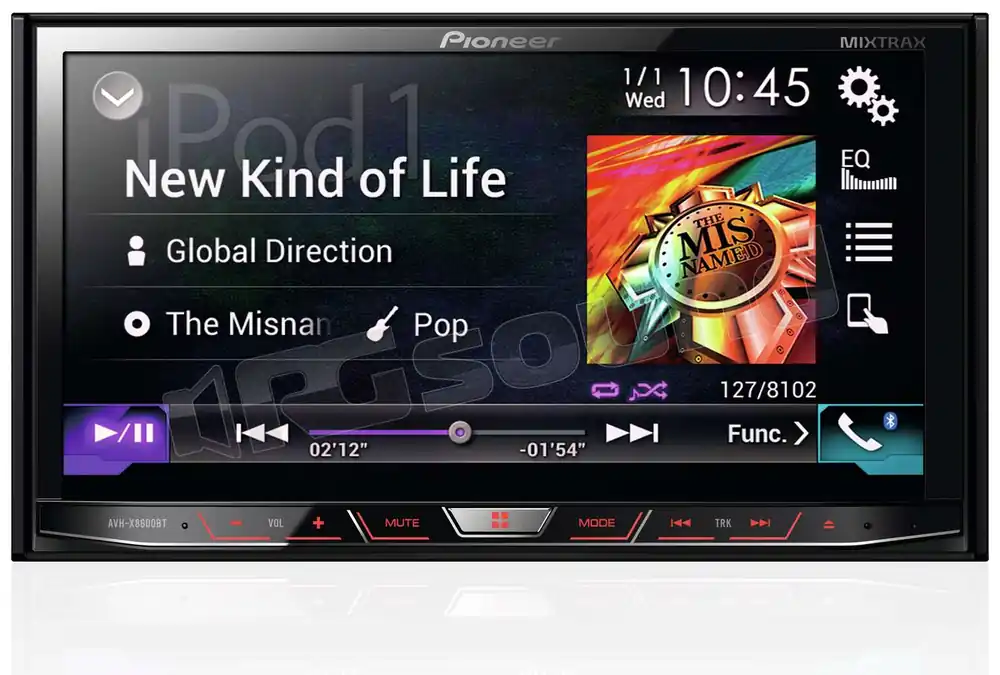 Pioneer AVH-X8600BT AppRadio Mode - MirrorLink - Apple Car Play - gara