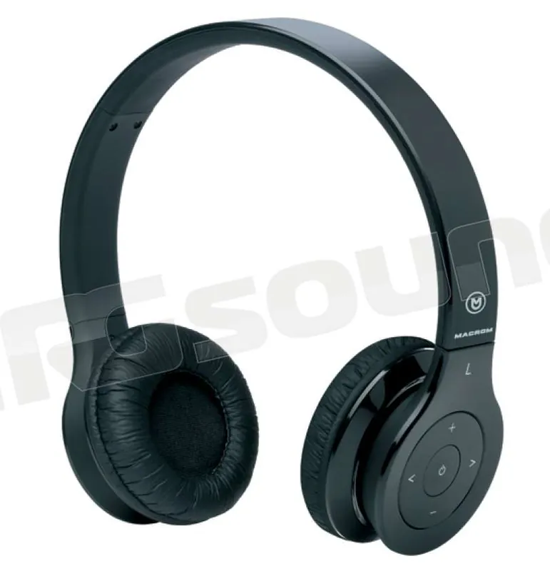 Macrom M-HPB20.B cuffie Bluetooth nere Cuffie auricolari e microfoni