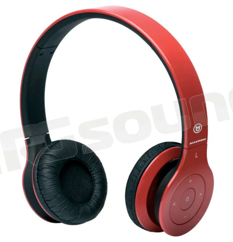 Macrom M-HPB20.R cuffie Bluetooth rosse Cuffie auricolari e microfon