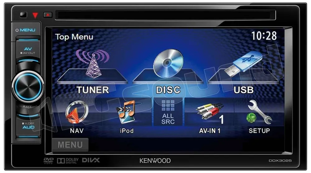 Kenwood DDX3025 sintolettore CD DVD - USB - controllo iPod e iPhone
