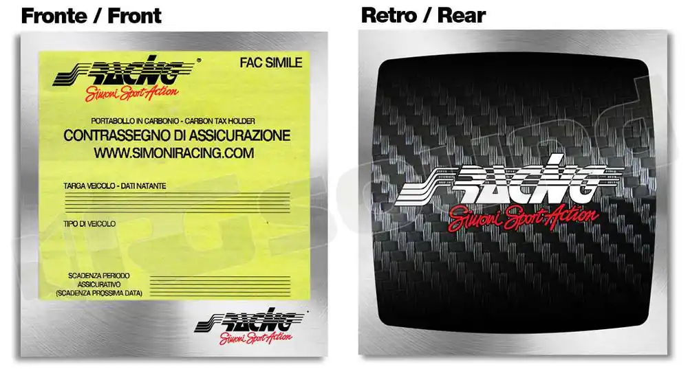 Simoni Racing PBSR/1 Portabollo magnetico alluminio & carbon look In