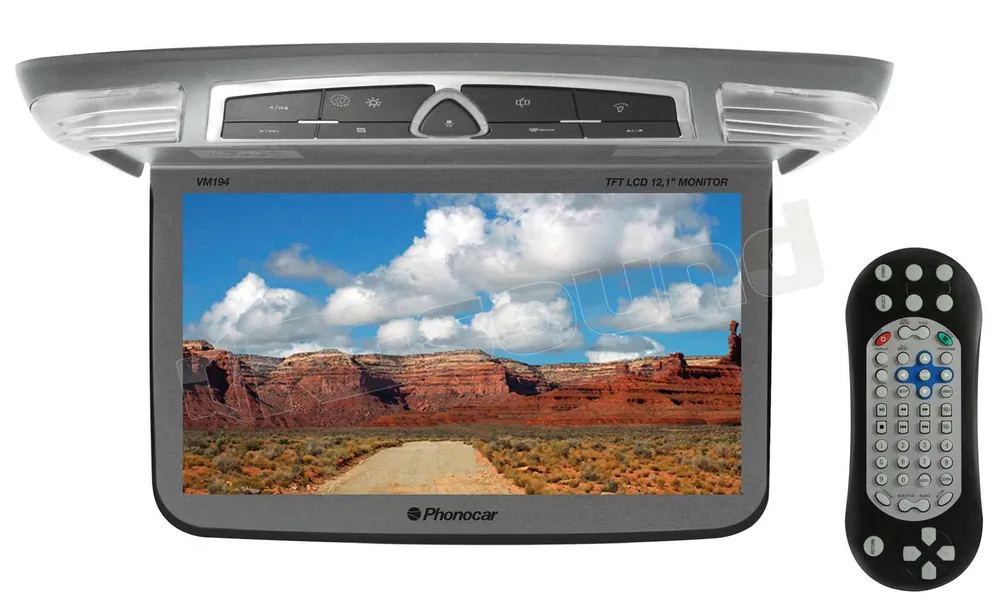 Phonocar VM194 Monitor da Tetto 12,1” TFT-LCD - DVD USB e SD Card