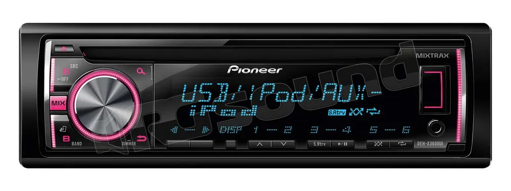 Pioneer DEH-X3600UI Autoradio 1 din e 2 din Car stereo - Autoradio