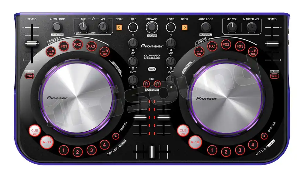 Pioneer DJ DDJ-WeGO-V DJ software controller compatto viola Prodotti