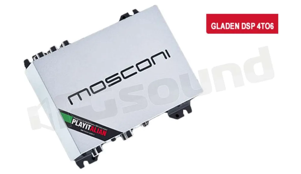Mosconi DSP 4to6 processore digitale 4 ingressi alto-basso livello e 6