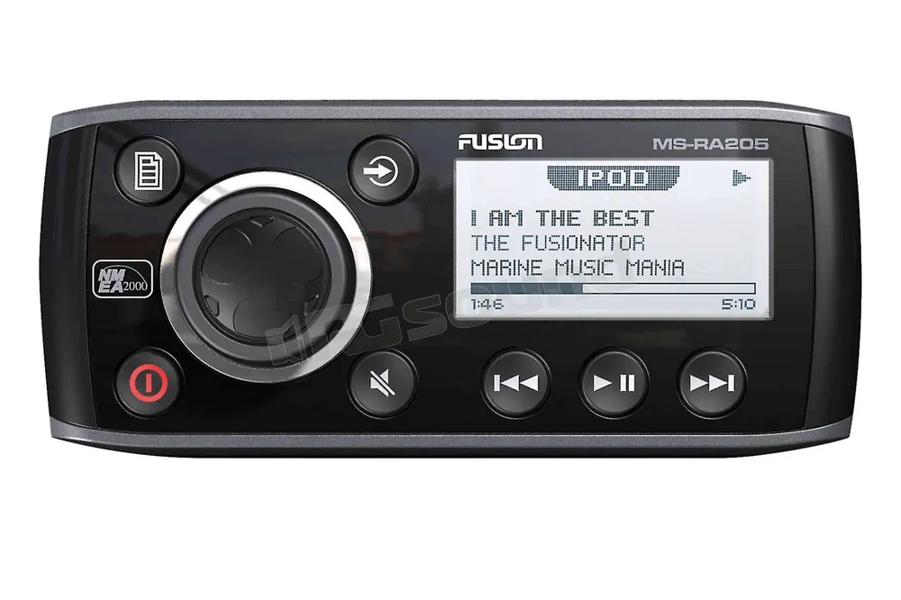 Fusion MS-RA205 AM-FM Tuner, VHF Receiver, USB, AUX Sorgenti per la